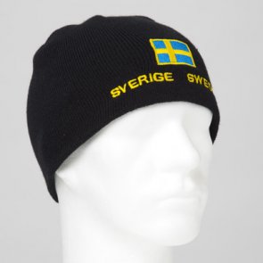 Mössa, Sweden/flagga, svart