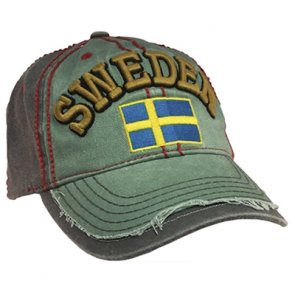 Sweden, grön/grå - keps