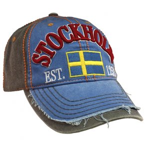 Stockholm, blå/grå - keps