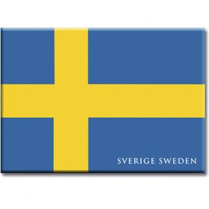 Sverigeflaggan - plåtmagnet