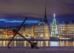 Skeppsholmen, vinter - plåtmagnet