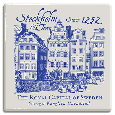 Stockholm Old Town - Glasunderlägg
